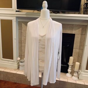 JW White Casual Cardigan
